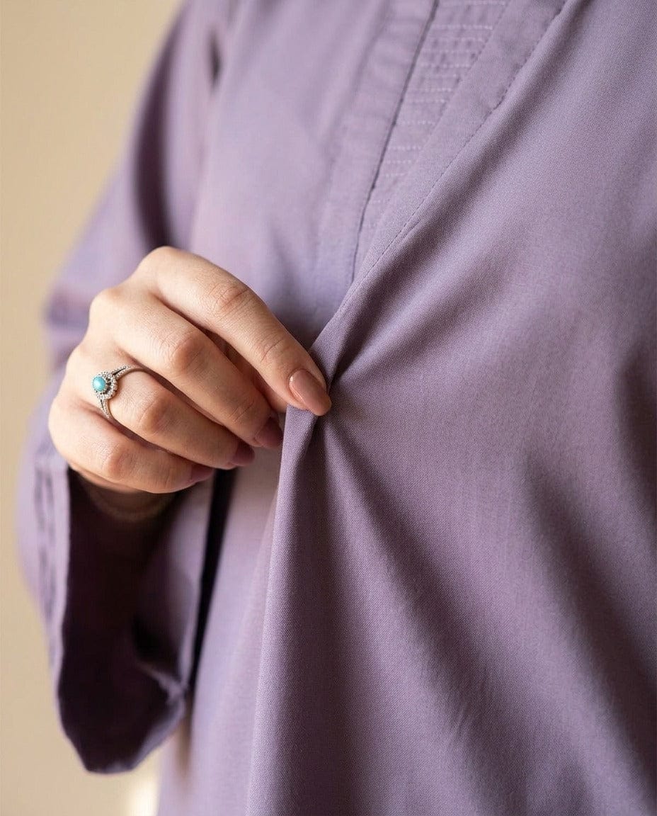 Soft Plum 3pc Dress(Farshi Shalwar)