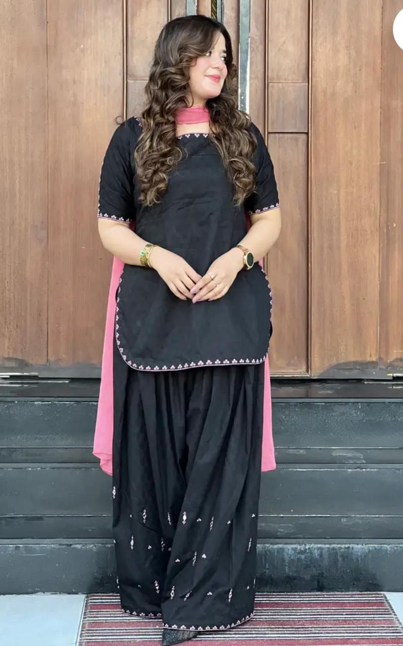 Lali 3pc Embroidered Dress (Farshi Shalwar)
