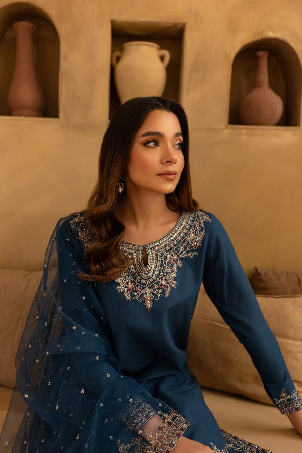 Mira Embroidered 3pc Dress