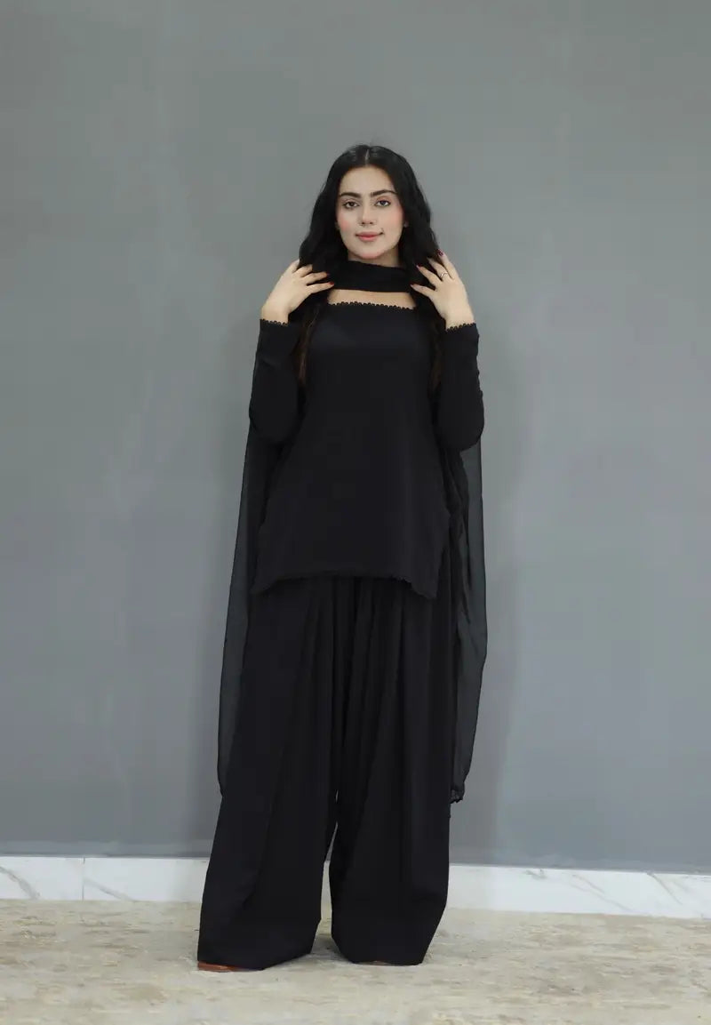Kaif 3pc Dress (Farshi Shalwar)