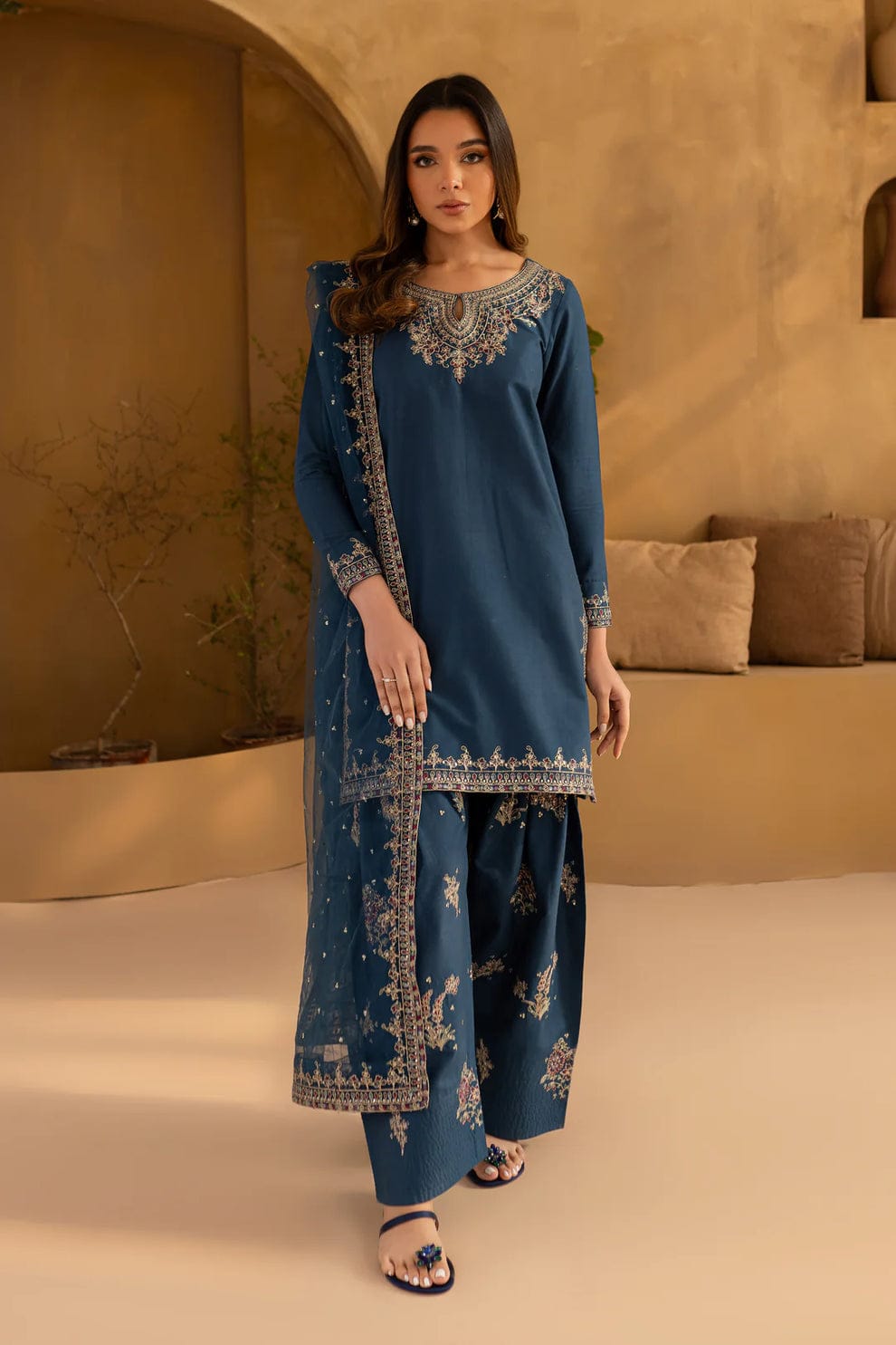 Mira Embroidered 3pc Dress