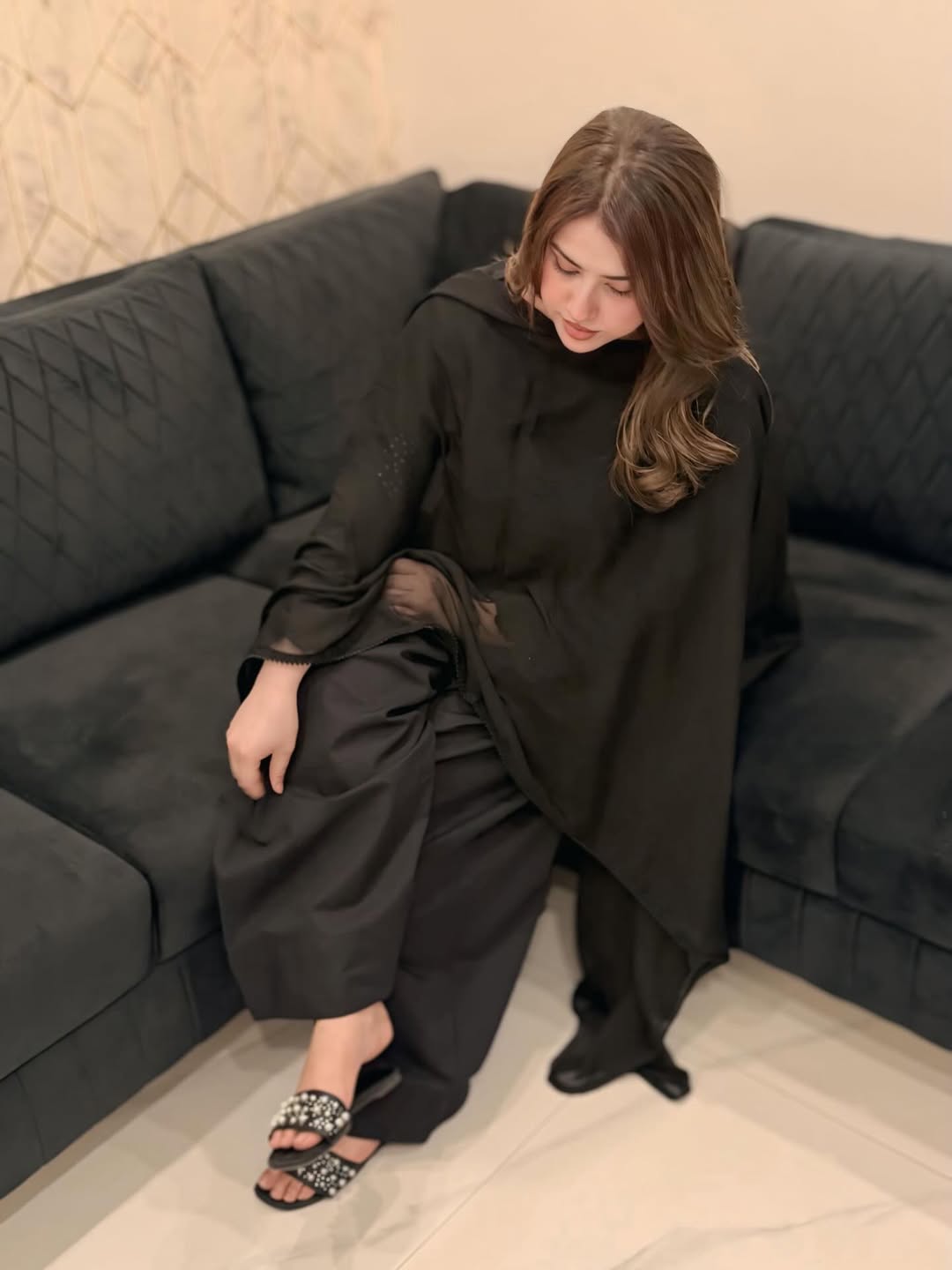 Black Pearl 3pc Dress(Farshi Shalwar)