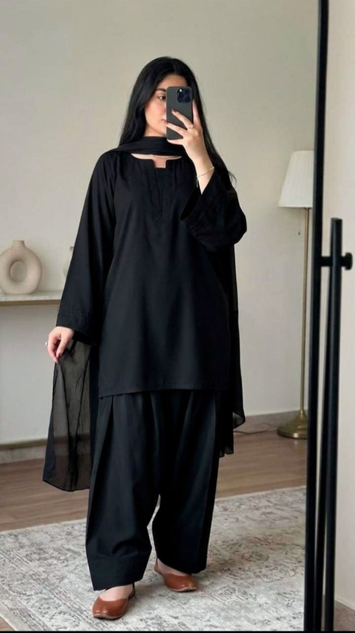 Rawaj 3pc Dress(Farshi Shalwar)