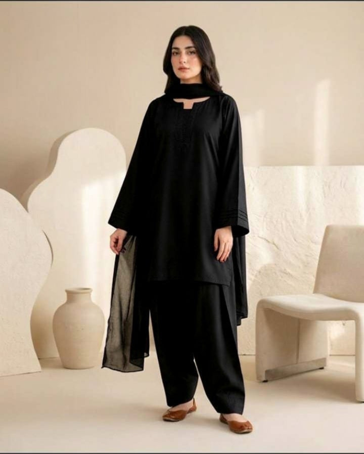 Rawaj 3pc Dress(Farshi Shalwar)