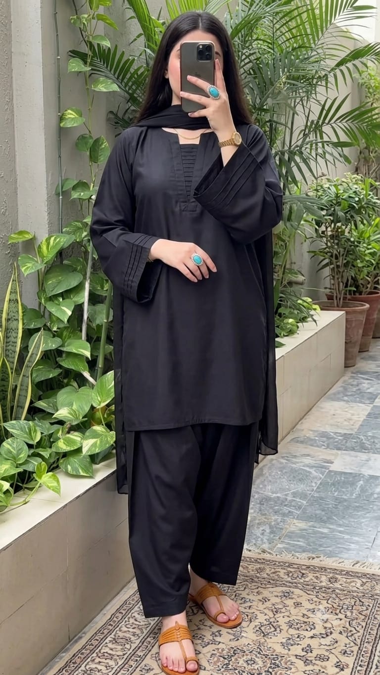 Rawaj 3pc Dress(Farshi Shalwar)
